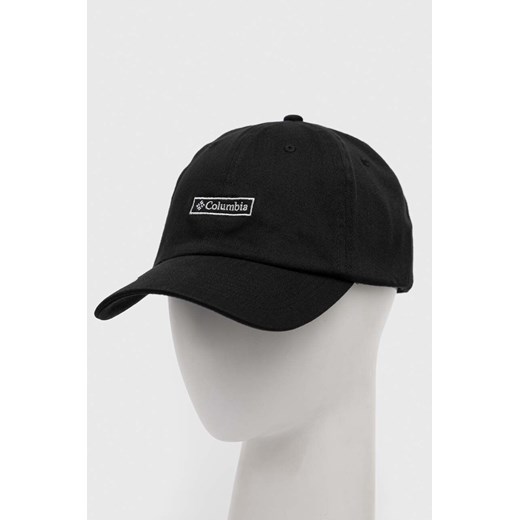 Columbia czapka z daszkiem kolor czarny z aplikacją 2032041-890 ze sklepu PRM w kategorii Czapki z daszkiem damskie - zdjęcie 161413770