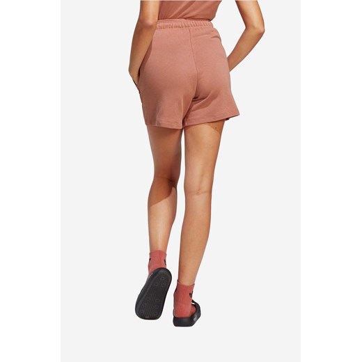 adidas szorty Essentials Made with Hemp damskie kolor różowy gładkie high waist 40 promocyjna cena PRM