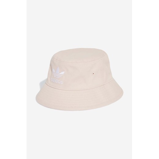 adidas Originals kapelusz bawełniany Adicolor Trefoil Bucket Hat kolor różowy bawełniany IB9997-ROZOWY ze sklepu PRM w kategorii Kapelusze damskie - zdjęcie 161414442