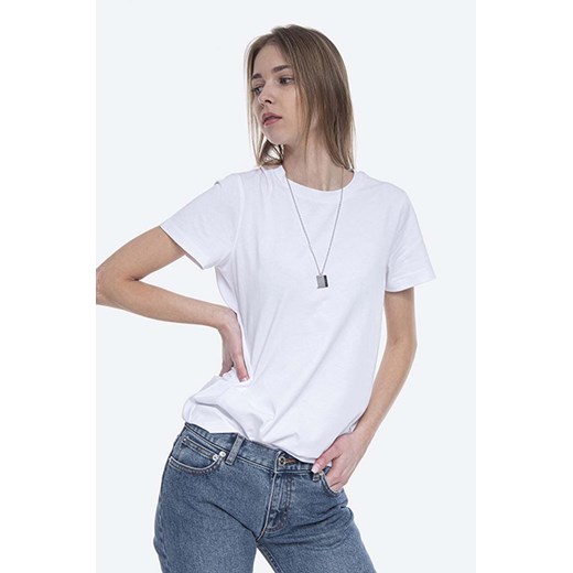 A.P.C. t-shirt bawełniany Poppy T-Shirt kolor biały COBQX.F26718-BLANC ze sklepu PRM w kategorii Bluzki damskie - zdjęcie 161414751