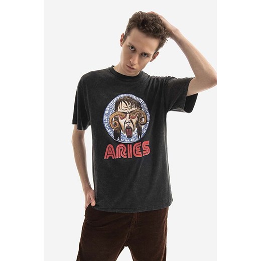 Aries t-shirt bawełniany Astrology For Aliens SS Tee kolor czarny z nadrukiem AR60005-acid.wash ze sklepu PRM w kategorii T-shirty męskie - zdjęcie 161414760