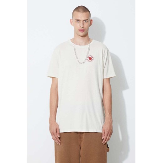 Fjallraven t-shirt kolor beżowy ze sklepu PRM w kategorii T-shirty męskie - zdjęcie 161415601