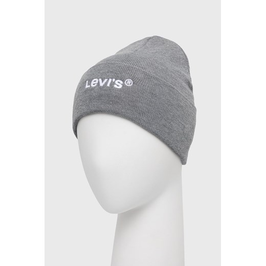 Levi's Czapka kolor szary D5548.0005-55 ONE PRM