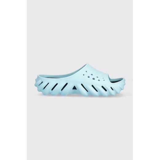 Crocs klapki Echo Slide damskie kolor niebieski 208170 ze sklepu PRM w kategorii Klapki damskie - zdjęcie 161415891