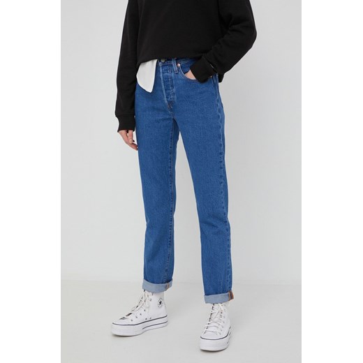 Levi's jeansy 501 damskie high waist 36200.0225-MedIndigo ze sklepu PRM w kategorii Jeansy damskie - zdjęcie 161416401