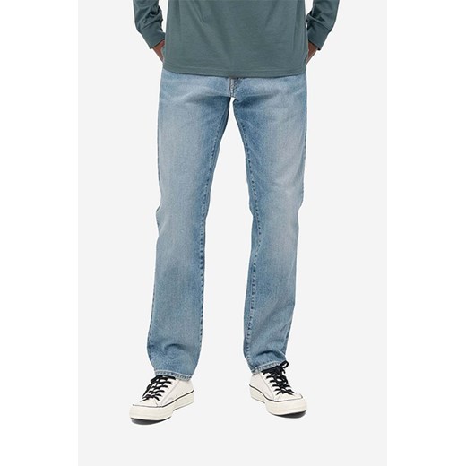 Carhartt WIP jeansy bawełniane Klondike Pant I029207.BLUE.LIGHT-BLUE.LIGHT ze sklepu PRM w kategorii Jeansy męskie - zdjęcie 161416950
