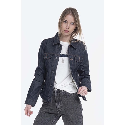 A.P.C. kurtka jeansowa Blouson Brandy damska kolor granatowy przejściowa COZZI.F02268-INDIGO ze sklepu PRM w kategorii Kurtki damskie - zdjęcie 161417081