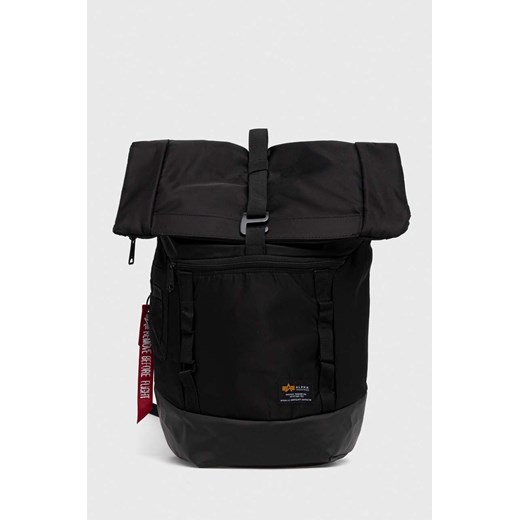 Alpha Industries plecak kolor czarny duży gładki 126941.03-Black ze sklepu PRM w kategorii Plecaki - zdjęcie 161417393