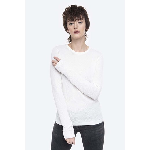 Norse Projects sweter bawełniany kolor biały lekki NW45.0198.0957-0957 ze sklepu PRM w kategorii Swetry damskie - zdjęcie 161417820