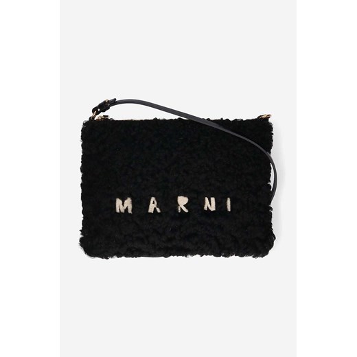 Marni torebka Pochette kolor czarny PHMO0011L0.LM071.ZO185-CZARNY ze sklepu PRM w kategorii Listonoszki - zdjęcie 161418010