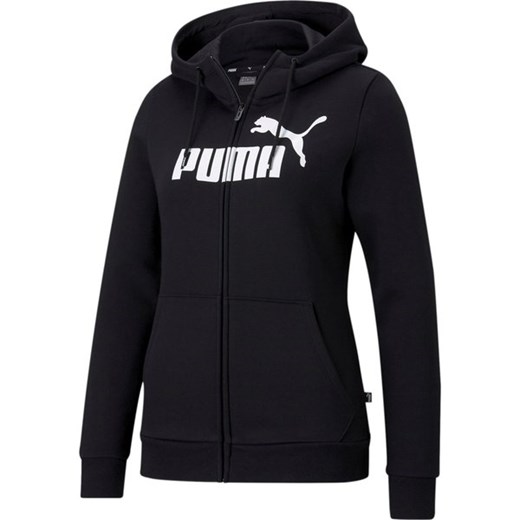 Bluza damska Ess Logo Full-Zip Hoodie FL Puma ze sklepu SPORT-SHOP.pl w kategorii Bluzy damskie - zdjęcie 161425182