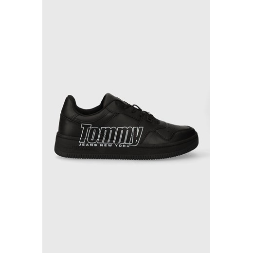 Tommy Jeans sneakersy TJM BASKET LOGO kolor czarny EM0EM01257 ze sklepu ANSWEAR.com w kategorii Buty sportowe męskie - zdjęcie 161426813