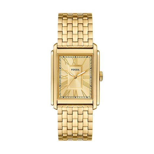 Fossil zegarek męski kolor złoty ze sklepu ANSWEAR.com w kategorii Zegarki - zdjęcie 161442432