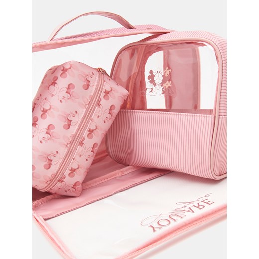 Sinsay - Kosmetyczki Myszka Minnie 3 pack - fioletowy Sinsay Jeden rozmiar Sinsay
