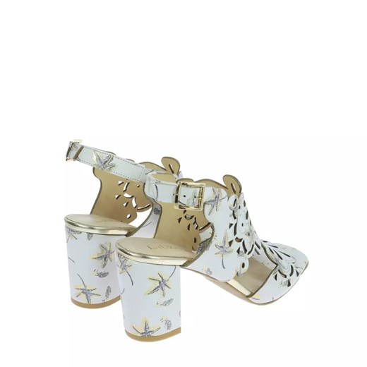 Biało-złote ażurowe sandałki Laura Messi 37 okazyjna cena Laura Messi