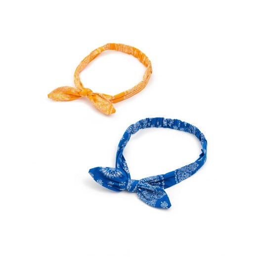 Cropp - 2 pack opasek do włosów w stylu bandany - pomarańczowy Cropp Uniwersalny promocja Cropp