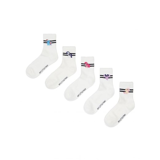 Cropp - 5 pack skarpet My Little Pony - biały Cropp 39-41 promocyjna cena Cropp