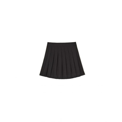 Cropp - Czarna plisowana spódniczka mini - czarny ze sklepu Cropp w kategorii Spódnice - zdjęcie 161465423