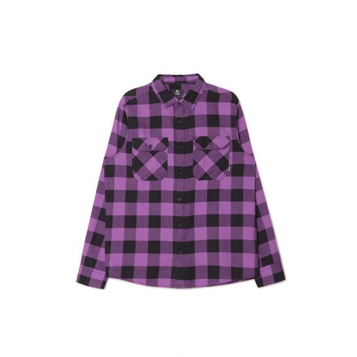 Cropp - Fioletowa koszula w kratę - fioletowy ze sklepu Cropp w kategorii Koszule męskie - zdjęcie 161466321