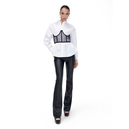 Cropp - Biała koszula oversize - biały Cropp XL okazja Cropp