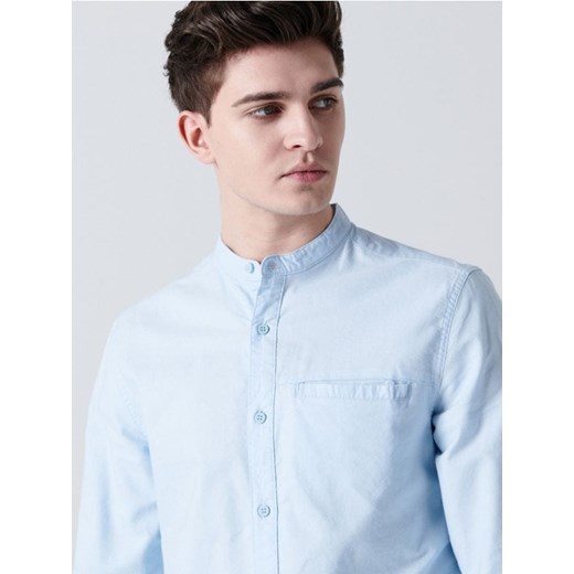Cropp - Koszula ze stójką - niebieski Cropp XS Cropp