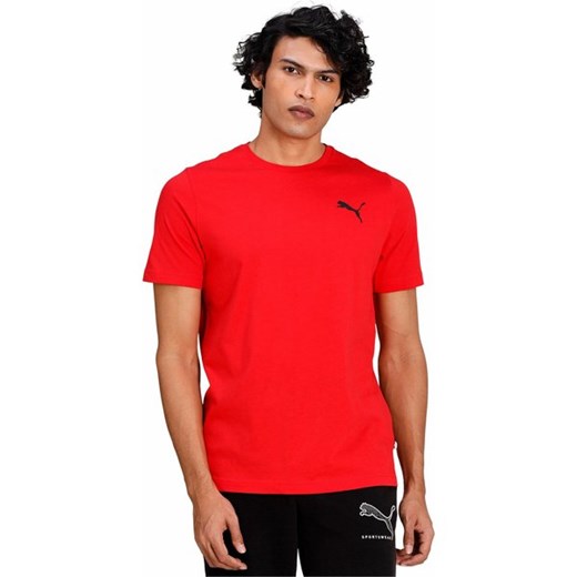 T-shirt męski czerwony Puma z krótkim rękawem 