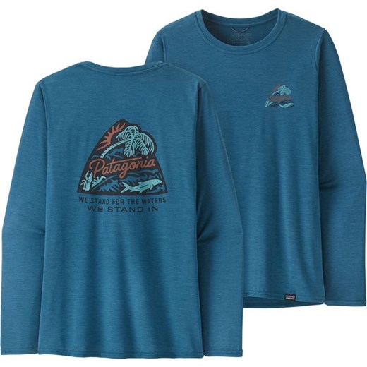 Longsleeve damski Cap Cool Daily Graphic Shirt Patagonia ze sklepu SPORT-SHOP.pl w kategorii Bluzki damskie - zdjęcie 161468922