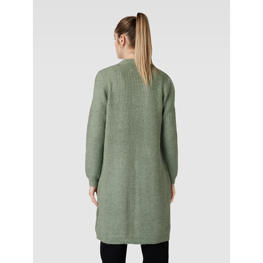 ONLY sweter damski z dekoltem w serek zielony casualowy 