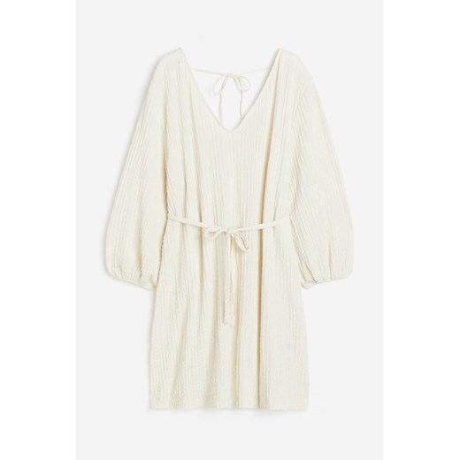 H & M - Jerseykleid mit Struktur - Beige - Damen H & M XL H&M