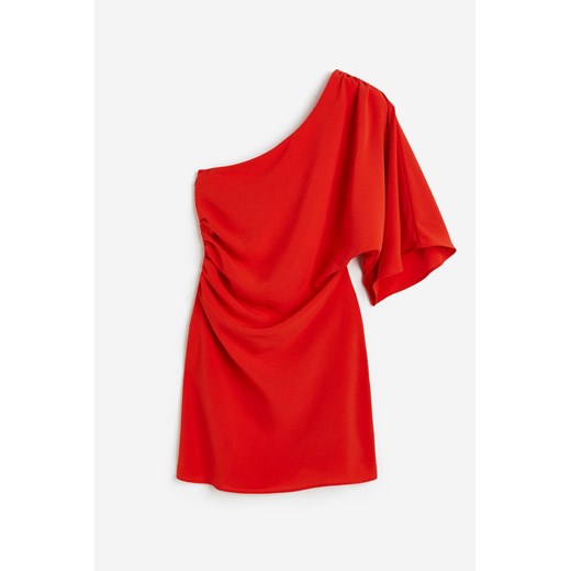 H & M - Drapiertes One-Shoulder-Kleid - Rot - Damen H & M S H&M