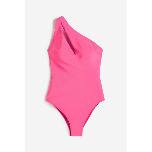 H & M - Kostium kapielowy na jedno ramie High-leg - Różowy H & M 50 H&M