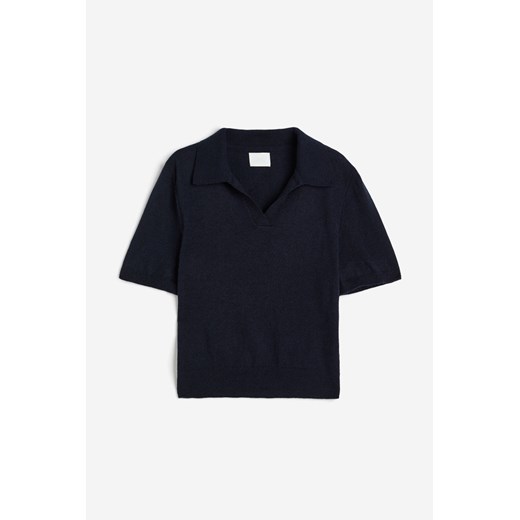H & M - Poloshirt aus Feinstrick - Blau - Damen H & M M H&M