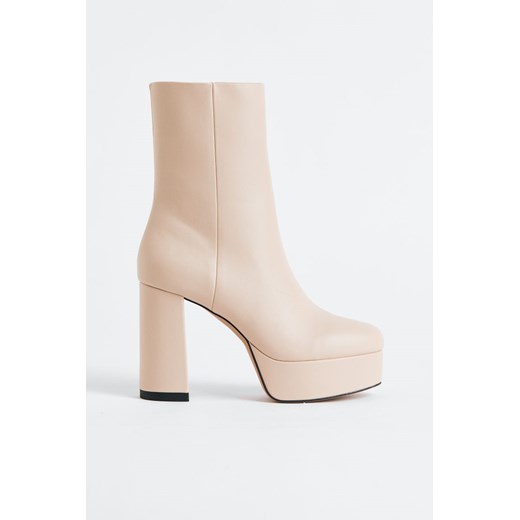 H & M - Kozaki na platformie - Beżowy H & M 37 H&M