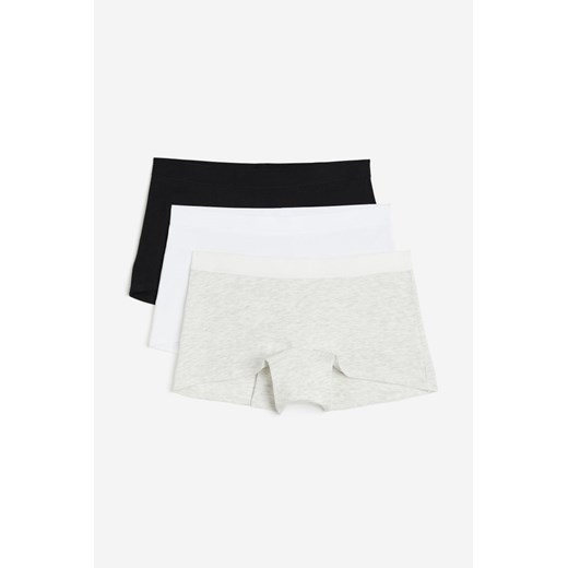 H & M - Bawełniane figi shortie 3-pak - Szary H & M XXL H&M