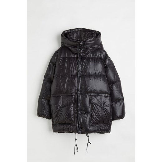 H & M - Kurtka puchowa z kapturem - Czarny H & M Dostępne inne rozmiary H&M