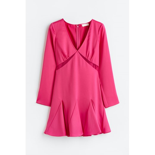 H & M - Kleid aus Satin-Crêpe - Rosa - Damen H & M 42 H&M