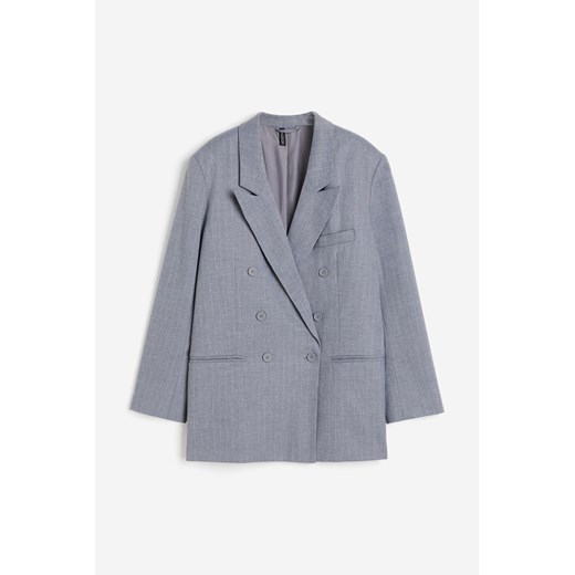 H & M - Zweireihiger Blazer in Oversize-Passform - Grau - Damen H & M M H&M
