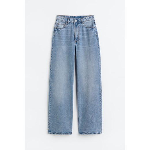 H & M - Wide High Jeans - Türkis - Damen H & M 38 H&M