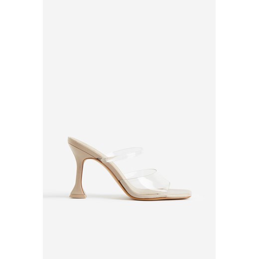 H & M - Klapki na obcasie - Beżowy H & M 38 H&M