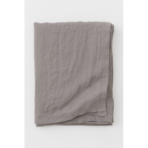 H & M - Obrus ze spranego lnu - Szary H & M uniwersalny H&M