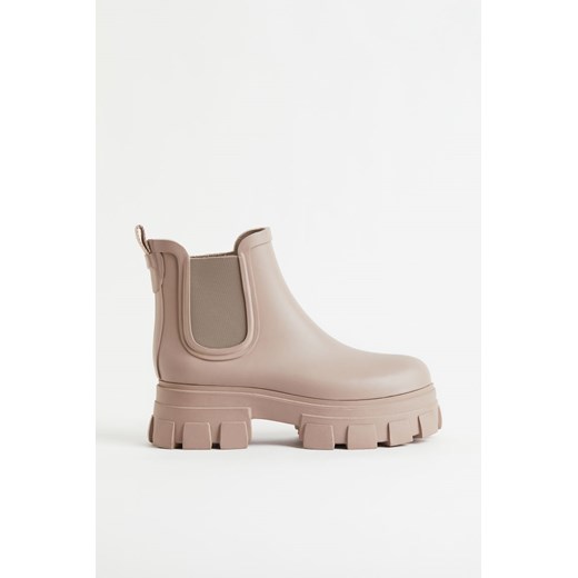 H & M - Kalosze na grubej podeszwie - Beżowy H & M 38 H&M