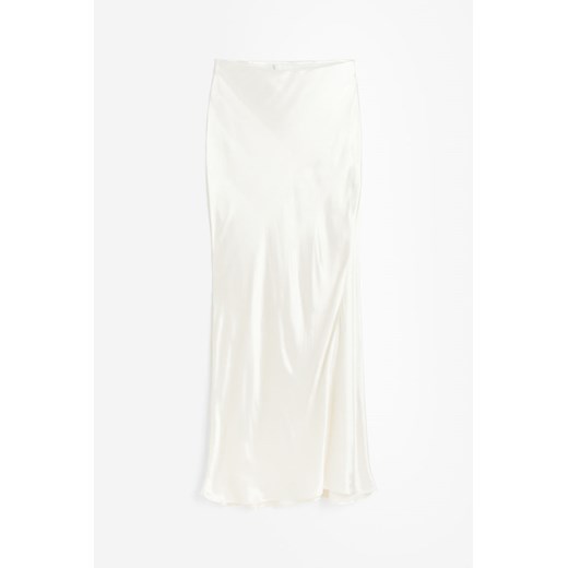 H & M - Długa spódnica z satyny - Beżowy H & M M H&M