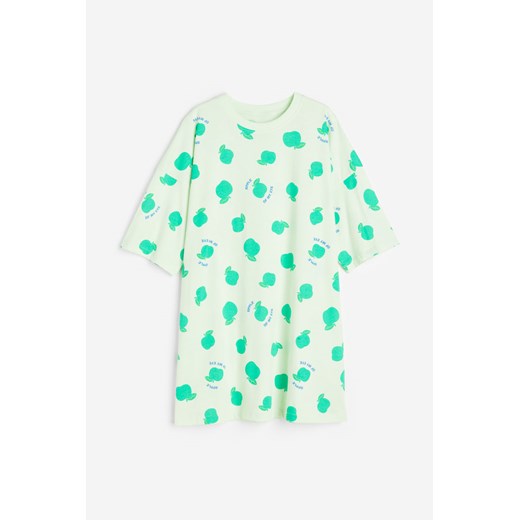 H & M - Bawełniana koszula nocna - Zielony H & M XL H&M