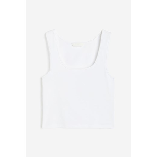 H & M - Cropped Tanktop - Weiß - Damen H & M M H&M