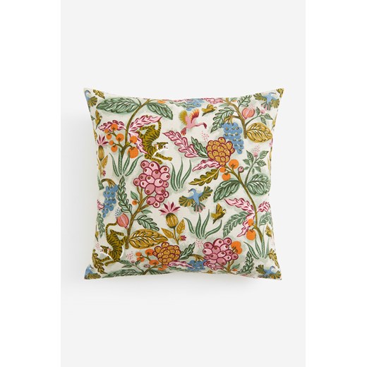 H & M - Wzorzysta poszewka na poduszke - Zielony H & M 50x50 H&M