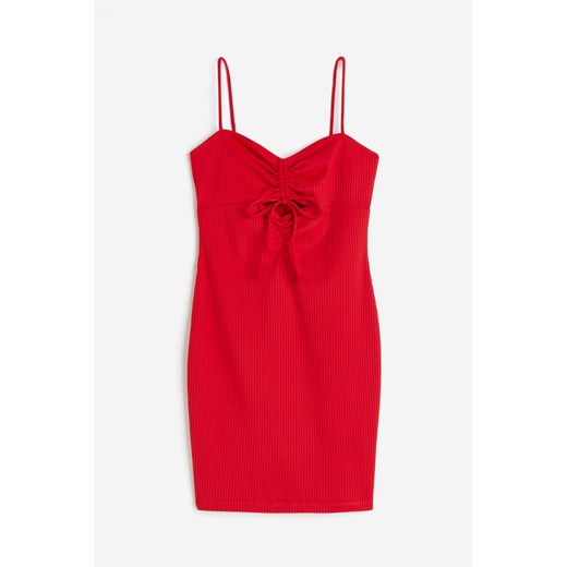 H & M - Sukienka bodycon z wycięciami - Czerwony H & M M H&M