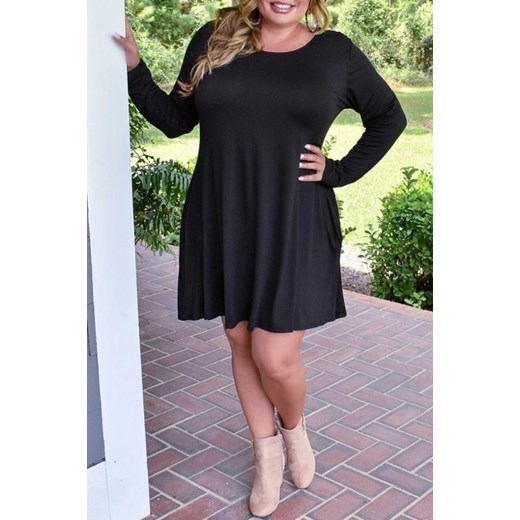 Sukienka IVET casualowa dla puszystych mini 