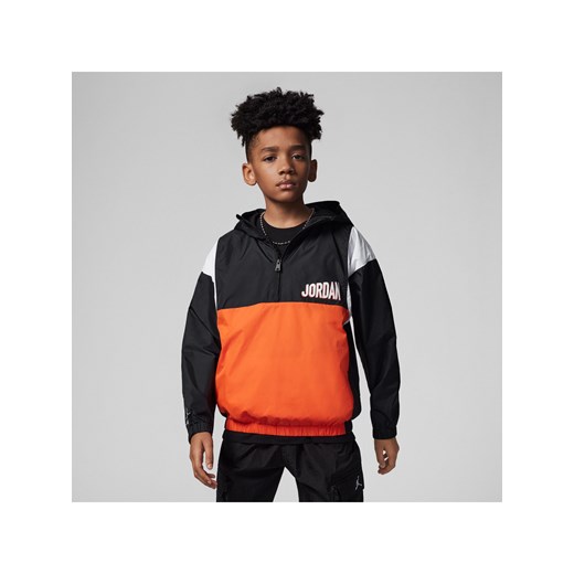 Kurtka dla dużych dzieci (chłopców) Jordan MVP Hooded Anorak Jacket - Czerń Jordan S Nike poland