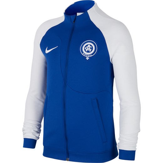Dzianinowa kurtka piłkarska dla dużych dzieci Atlético Madryt Academy Pro - Niebieski ze sklepu Nike poland w kategorii Kurtki chłopięce - zdjęcie 161520372