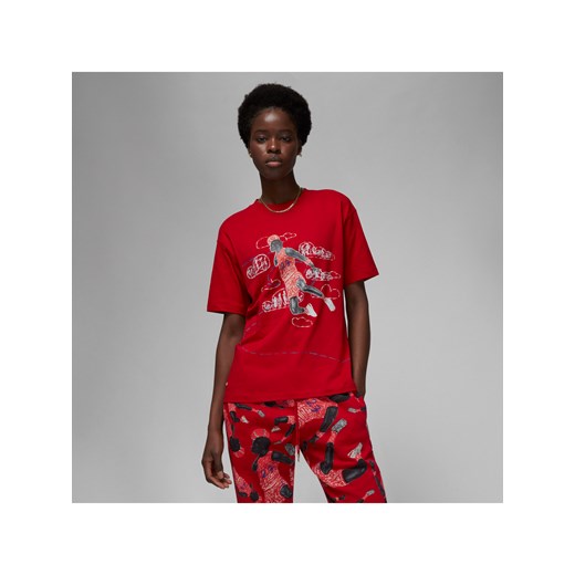 T-shirt damski Jordan Artist Series by Parker Duncan - Czerwony ze sklepu Nike poland w kategorii Bluzki damskie - zdjęcie 161520951